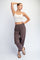 Brown Mineral Wash Pleated Lounge Pants