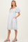 Green Floral Smocked Puff Sleeve Maternity Dress