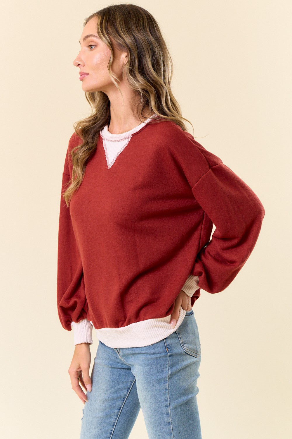 Rust French Terry Sweatshirt