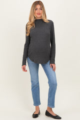 Blue Ankle Slim Straight Leg Maternity Jeans