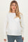 Cream Oversized Washed Long Sleeve Pocket Maternity Top
