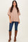 Camel Crew Neck Short Sleeve Oversized T-Shirt