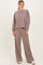 Mocha Crewneck Pullover Pant Set