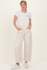 Ecru Barrel Leg Overalls