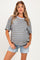 Light Blue Raw Hem Maternity Jean Shorts