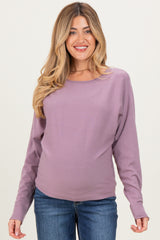 Violet Dolman Sleeve Maternity Knit Top