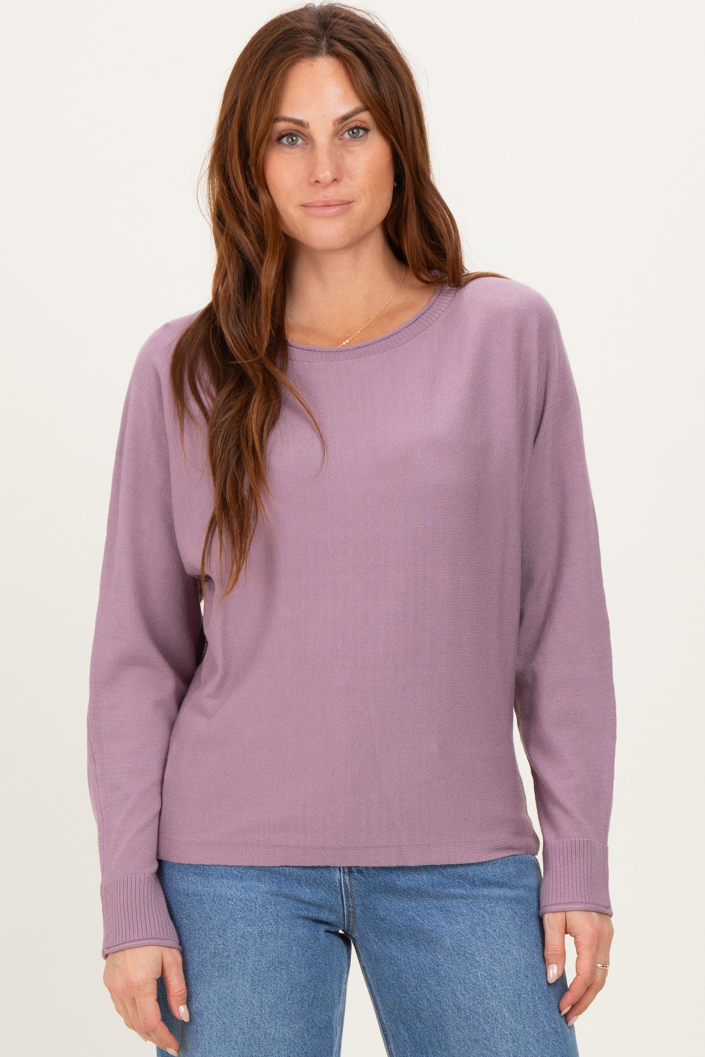 Violet Dolman Sleeve Maternity Knit Top