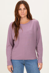 Violet Dolman Sleeve Maternity Knit Top