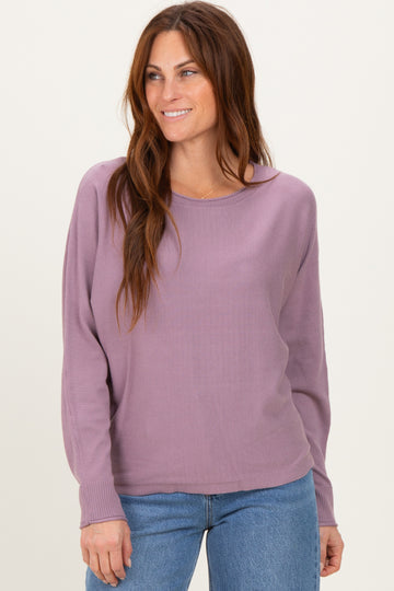 Violet Dolman Sleeve Knit Top