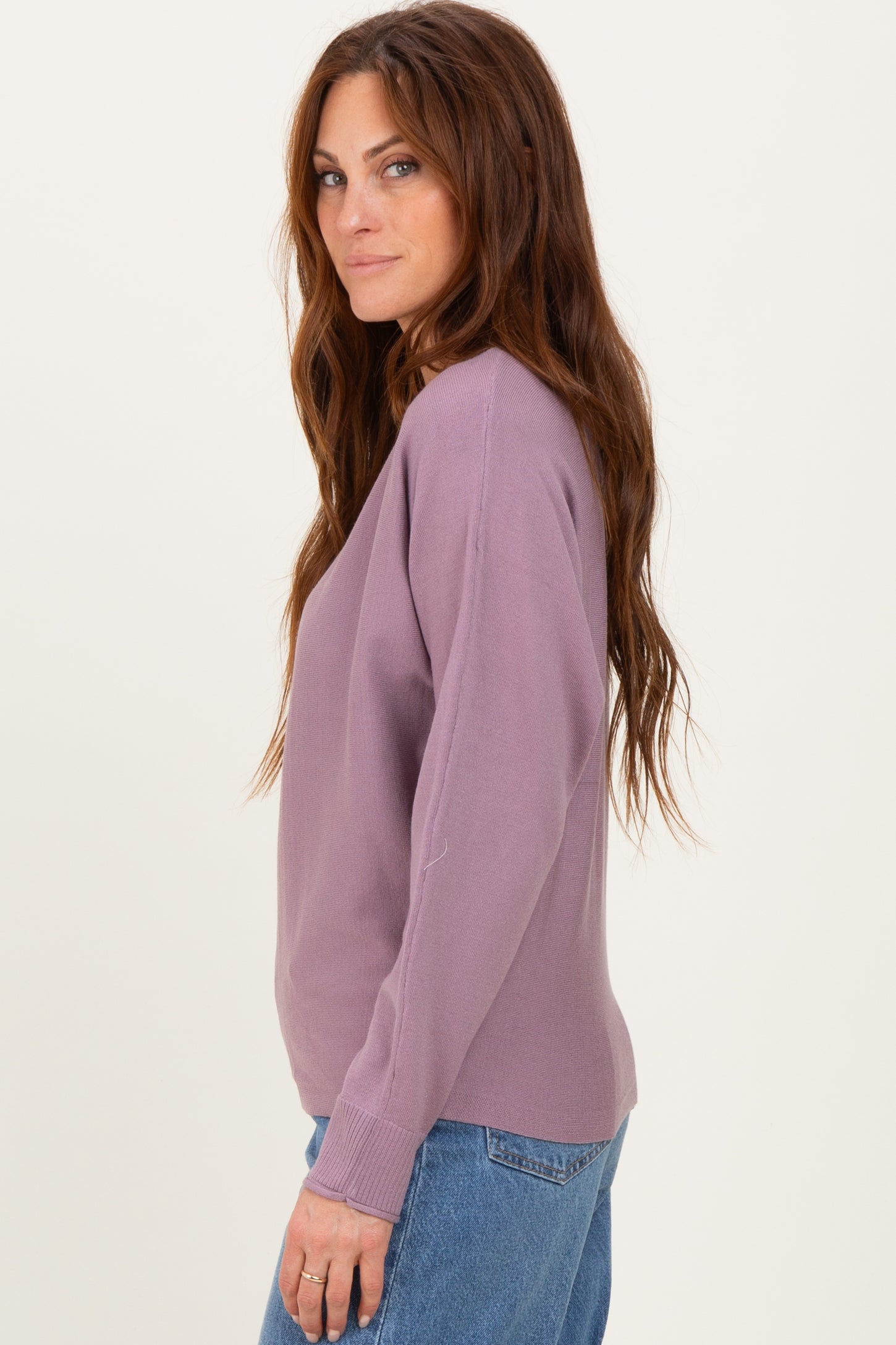 Violet Dolman Sleeve Knit Top