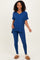 Navy Oversized V-Neck Tee Legging Lounge Set
