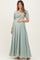 Mint Smocked Gingham Maternity Maxi Dress