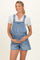 Blue Maternity Denim Shortall