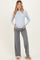 Grey Wide Leg Fold Over Maternity Lounge Pants