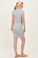 Heather Grey Polo Mini Dress