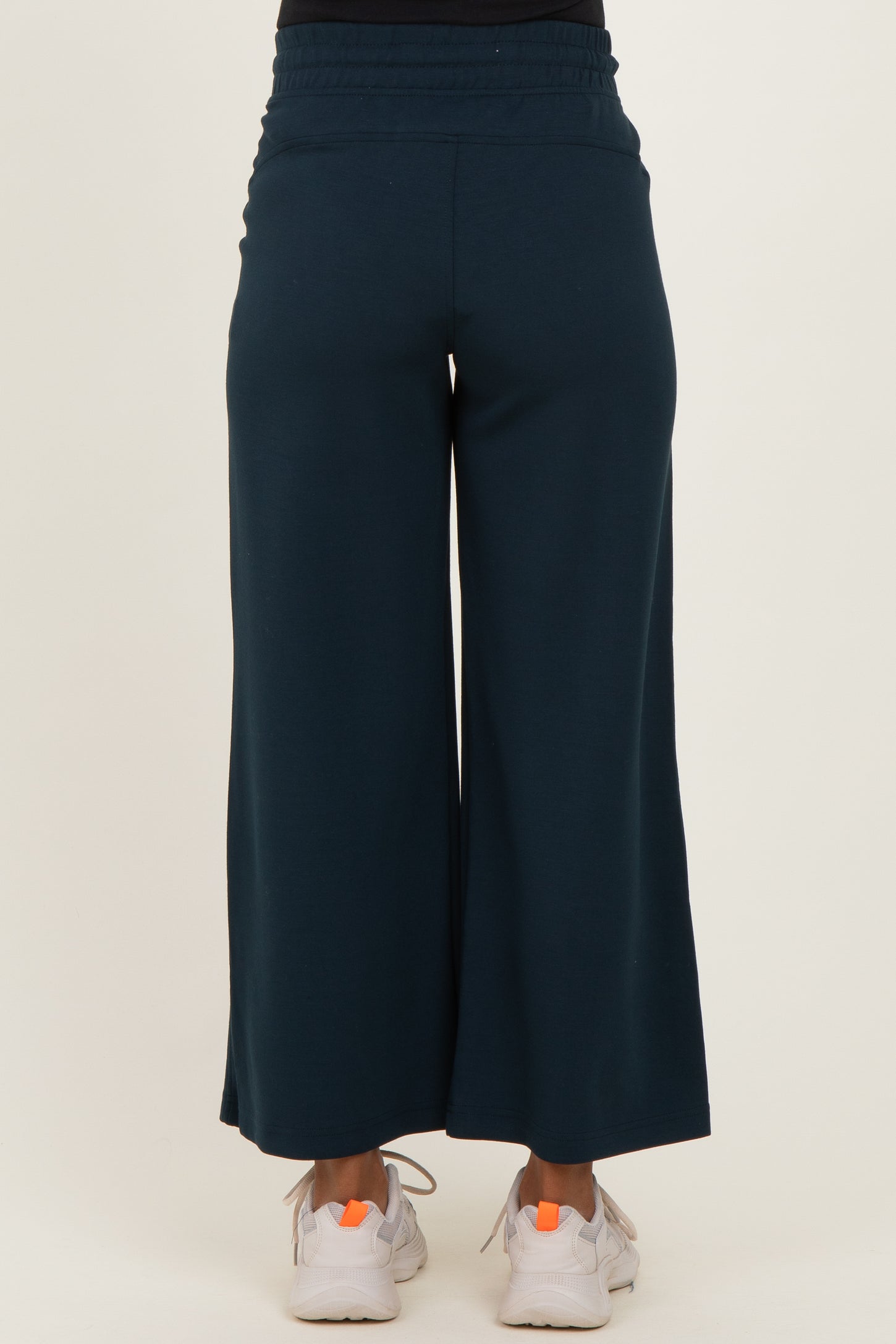 Navy Ankle Wide Leg Maternity Lounge Pants