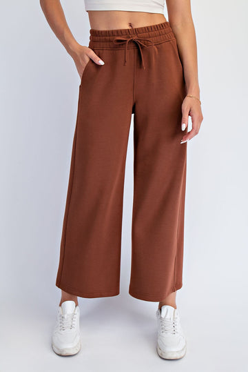 Chestnut Ankle Wide Leg Lounge Pants