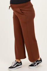 Chestnut Ankle Wide Leg Maternity Lounge Pants