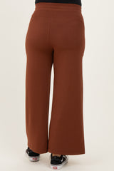 Chestnut Ankle Wide Leg Maternity Lounge Pants