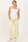 Light Yellow Ankle Wide Leg Maternity Lounge Pants