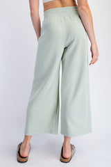 Pistachio Ankle Wide Leg Lounge Pants