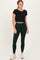 Forest Green Solid Basic Leggings