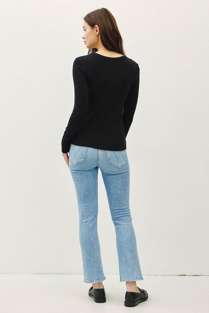Black Long Sleeve Top