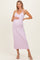 Light Pink Rib Knit Sleeveless Maternity Maxi Dress