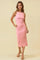 Peony Knit Open Tie Back Sleeveless Midi Dress