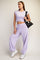 Lavender Cropped Tank Pant Set