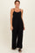 Black Sleeveless Wide Leg Jumpsuit