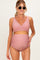 Mauve Pink High Waist Maternity Bikini Set