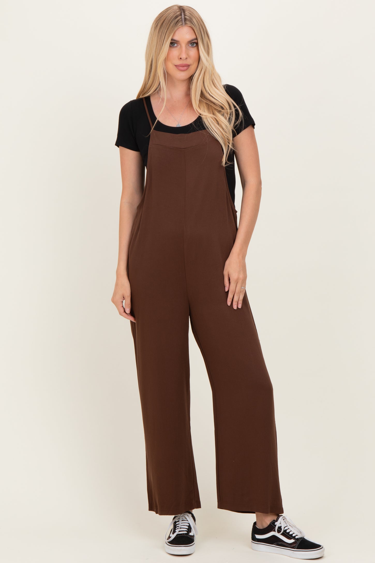 Brown Wide Leg Jumpsuit