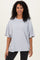 Heather Grey Cotton Oversized Tee