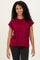 Cabernet Rolled Short Sleeve Tee