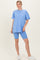 Periwinkle Biker Shorts Set