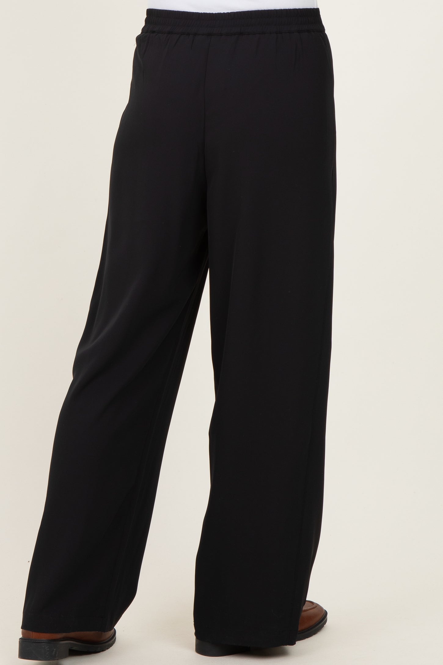 Black Smocked Waist Trousers