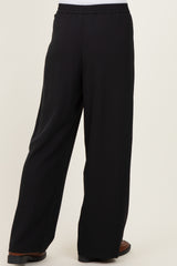 Black Smocked Waist Trousers