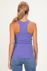 Violet Button Front Maternity Tank Top