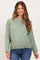 Sage Classic Crew Neck Maternity Button Cardigan