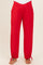 Red Crossover Waist Maternity Pants