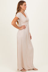 PinkBlush Coco Draped Nursing Maxi Dress