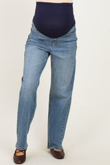 Medium Maternity Dad Jean With Mini Slit