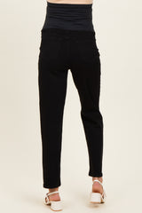 Black Maternity Mom Jeans