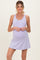 Lavender Tennis Racerback Maternity Romper Dress