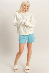 Blue Ditsy Floral Sweatshirt