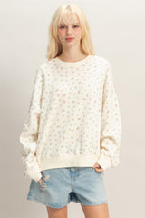 Pink Ditsy Floral Sweatshirt