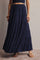 Navy Tiered Maxi Skirt