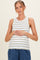 Ivory Multi Striped Maternity Tank Top