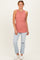 Coral Sleeveless Nursing Tank Top